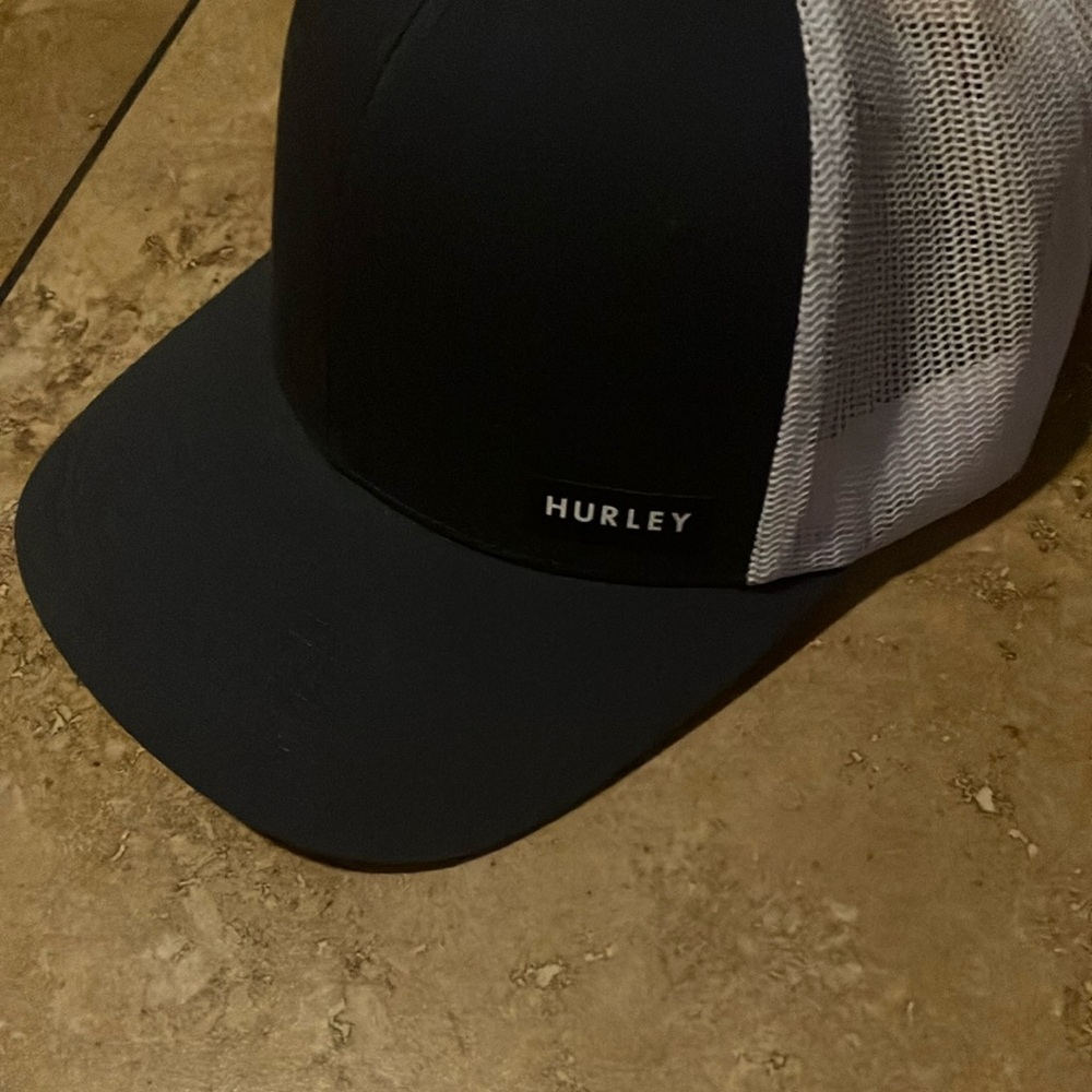 Hurley Blue and White Trucker Hat